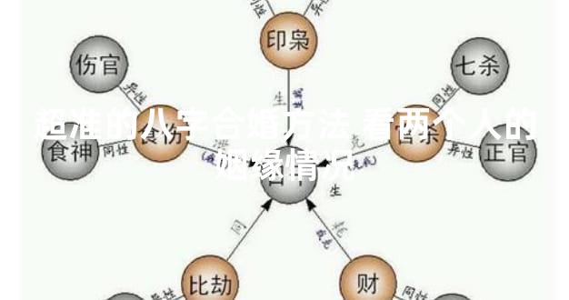 超准的八字合婚方法 看两个人的姻缘情况